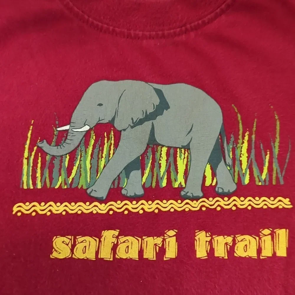 Vintage Circo Safari trail red infant‎ outfit elephant 🐘